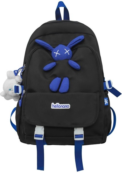 Okul Çantası Kız Sevimli Tavşan Büyük Kapasiteli Tasarım Anlayışı Öğrenci Sırt Çantası Lise Öğrencisi Üniversite Öğrencisi Sırt Çantası (Yurt Dışından)