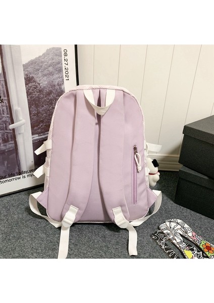 Ortaokul Kız Çocukları, Lise Öğrencileri Için Okul Çantaları, Geniş Kapasiteli Üniversite Öğrencilerinin Yüksek Profilli Sırt Çantaları (Yurt Dışından) modelleri