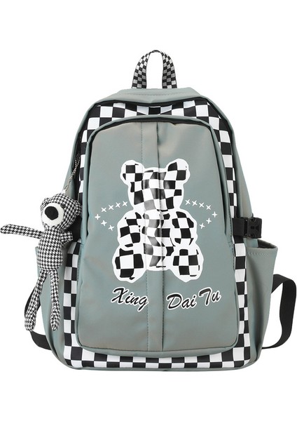 Naylon Kumaş Sırt Çantası, Orta ve Lise Okul Çantası, Büyük Kapasiteli Üniversite Öğrencisi Eğlence Seyahat Sırt Çantası (Yurt Dışından)