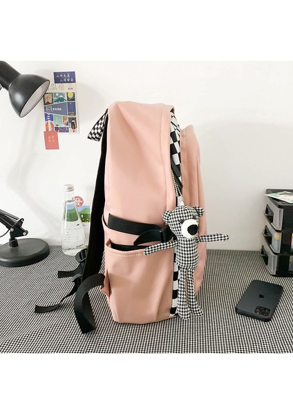 Naylon Kumaş Sırt Çantası, Orta ve Lise Okul Çantası, Büyük Kapasiteli Üniversite Öğrencisi Eğlence Seyahat Sırt Çantası (Yurt Dışından) modelleri