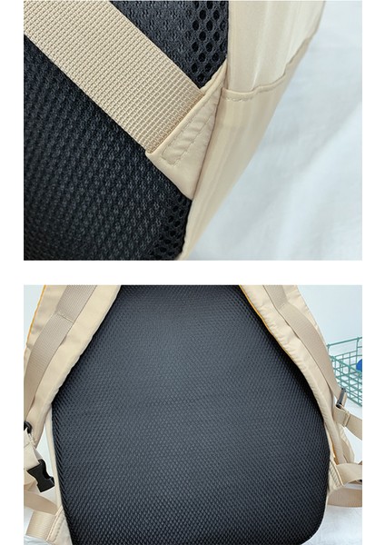 Çift Sırt Çantası Kadın Büyük Kapasiteli Basit Vahşi Öğrenci Okul Çantası Su Geçirmez Seyahat Çantası (Yurt Dışından) modelleri