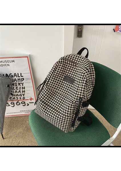 Okul Çantası Bayan Üniversite Öğrencisi Ortaokul Lise Öğrencisi Sırt Çantası Basit ve Şık Büyük Kapasiteli Sırt Çantası (Yurt Dışından) fiyatları