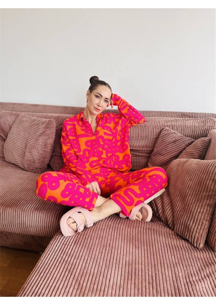 Salaş Gömlek-Pantolon Takım Turuncu