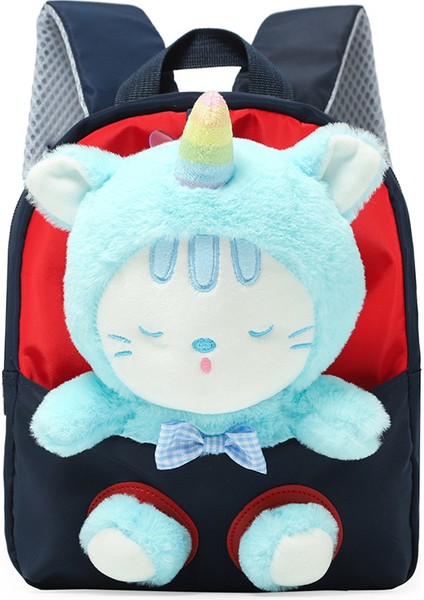 Peluş Çocuk Sırt Çantası Karikatür Küçük Hayvan Anaokulu Okul Çantası Çıkarılabilir Kullanışlı Sırt Çantası (Yurt Dışından)