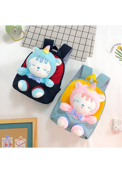 Peluş Çocuk Sırt Çantası Karikatür Küçük Hayvan Anaokulu Okul Çantası Çıkarılabilir Kullanışlı Sırt Çantası (Yurt Dışından) fırsatları