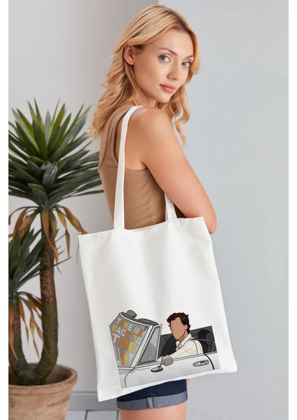 Take Me Back To The Light Model Baskılı Günlük Kullanım Özel Baskı Bez Omuz Çantası Hediyelik Tote Bag