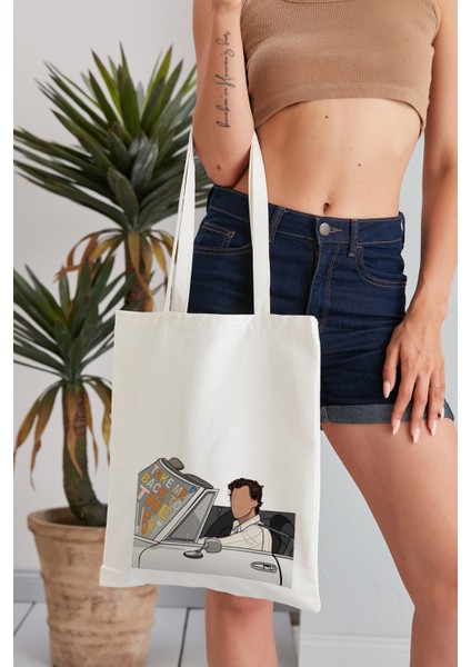Take Me Back To The Light Model Baskılı Günlük Kullanım Özel Baskı Bez Omuz Çantası Hediyelik Tote Bag
