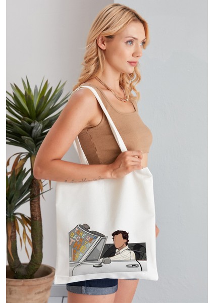 Take Me Back To The Light Model Baskılı Günlük Kullanım Özel Baskı Bez Omuz Çantası Hediyelik Tote Bag