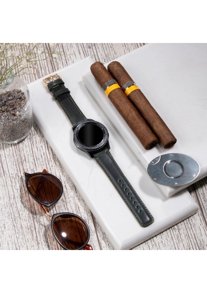 Samsung Galaxy Watch Deri Kordon Galaxy Watch 7 - 6 - 5 - 4 / Watch 6 Classic 40MM 43MM 44MM 47MM Watch 5 / Watch 5 Pro 40 44 45 Watch 4 40 42 44 46MM 20MM Deri Kordon modelleri