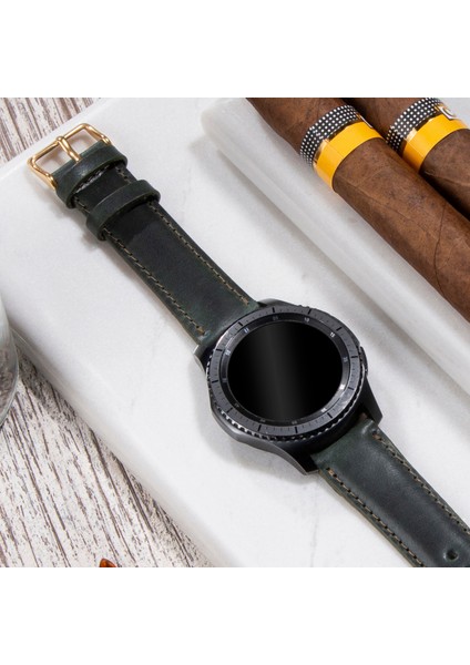 Samsung Galaxy Watch Deri Kordon Galaxy Watch 7 - 6 - 5 - 4 / Watch 6 Classic 40MM 43MM 44MM 47MM Watch 5 / Watch 5 Pro 40 44 45 Watch 4 40 42 44 46MM 20MM Deri Kordon