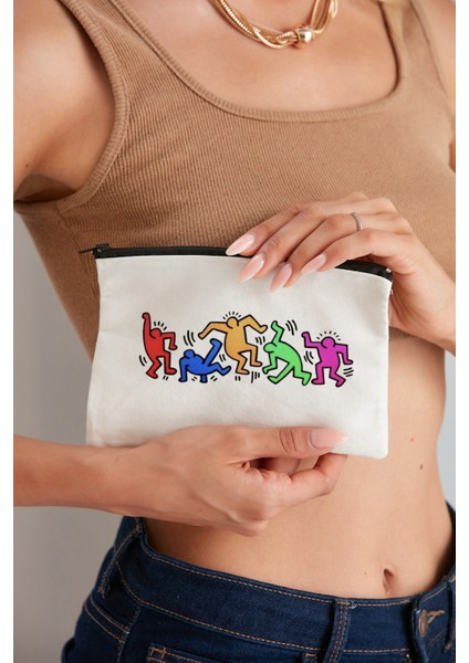 Keith Haring Bez Makyaj Çantası