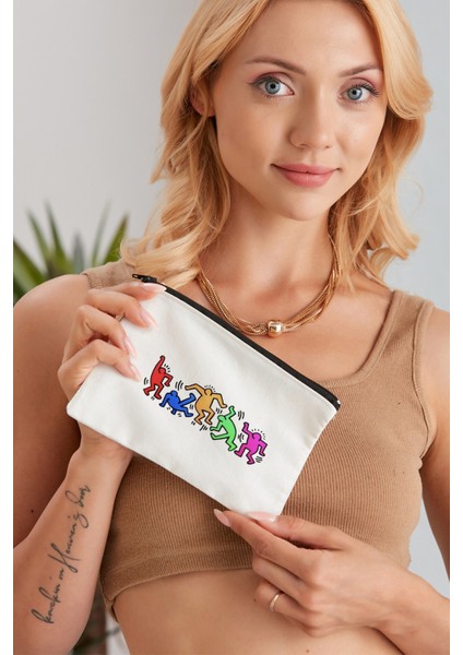 Keith Haring Bez Makyaj Çantası