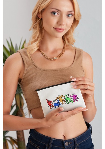 Keith Haring Bez Makyaj Çantası
