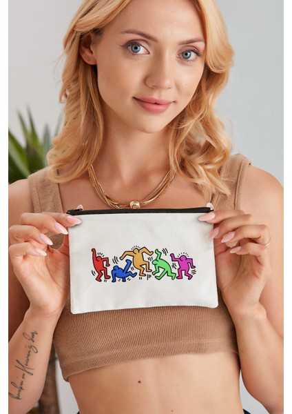 Keith Haring Bez Makyaj Çantası