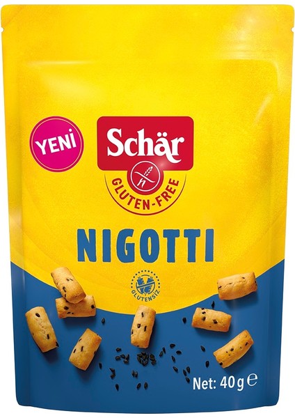 Nigotti Glutensiz Çörek Otlu Kraker (12 Adet)