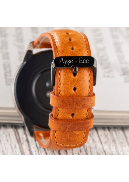 Samsung Galaxy Watch 4 - 5 - 6 / Watch 6 Classic 40MM 43MM 44MM 47MM Watch 5 / Watch 5 Pro 40 44 45 Watch 4 40 42 44 46MM 20MM Deri Kordon Taba