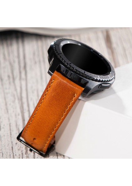 Samsung Galaxy Watch 4 - 5 - 6 / Watch 6 Classic 40MM 43MM 44MM 47MM Watch 5 / Watch 5 Pro 40 44 45 Watch 4 40 42 44 46MM 20MM Deri Kordon Taba fiyatları