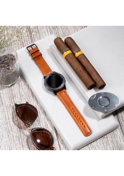 Samsung Galaxy Watch 4 - 5 - 6 / Watch 6 Classic 40MM 43MM 44MM 47MM Watch 5 / Watch 5 Pro 40 44 45 Watch 4 40 42 44 46MM 20MM Deri Kordon Taba modelleri