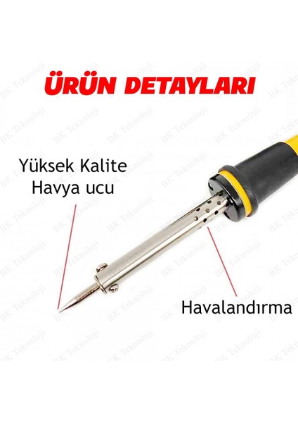 Yüksek Kalite 40 Watt Kalem Lehim Havyası