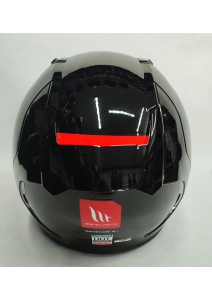 Revenge 2 Solıd A11 Gloss Black Şeffaf Vizörlü