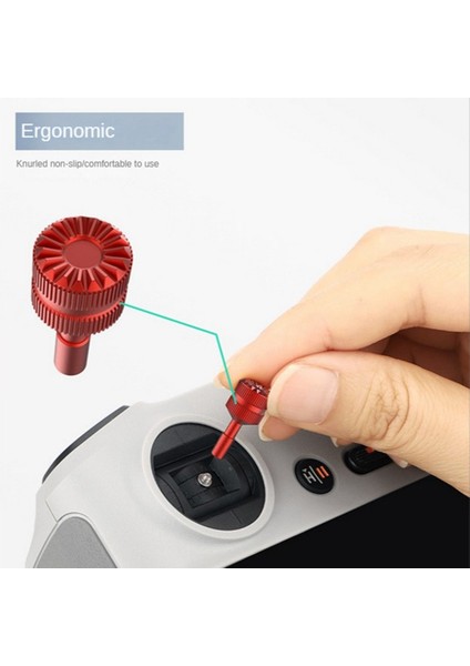 Çift Rc Denetleyici Yedek Başparmak Rocker Joystick Mini 3 Pro Aksesuar Için Yedek, Kırmızı A (Yurt Dışından)