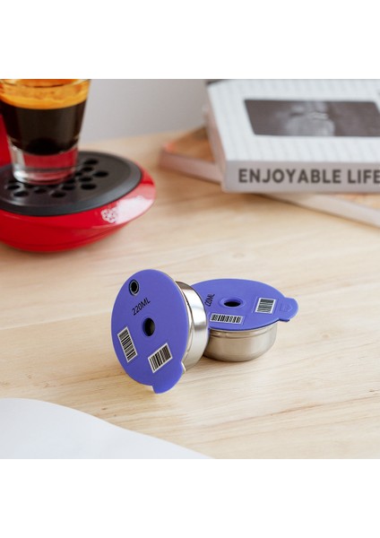 Makine Doldurulabilir Filtre Pod Silikon Kapak Değiştirme Için Kahve Kapsülü Pod 60ML + 180ML Espresso Kahve (Yurt Dışından)