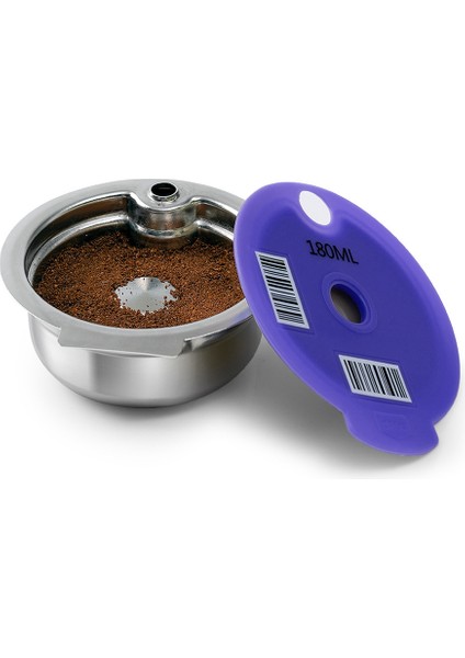 Makine Doldurulabilir Filtre Pod Silikon Kapak Değiştirme Için Kahve Kapsülü Pod 60ML + 180ML Espresso Kahve (Yurt Dışından)