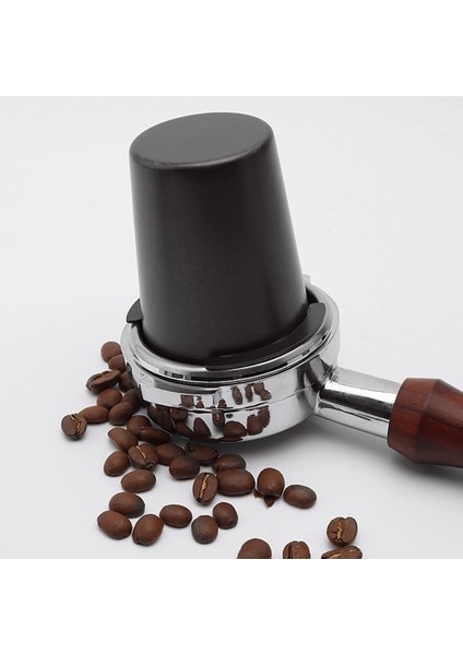 Kahve Dozaj Bardağı Toz Besleyici Parçası EK43 Espresso Makinesi Portafilter Öğütücü Barista Aracı, Siyah 58MM (Yurt Dışından)