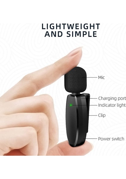 Youtuber'lar, Canlı Yayın, Vlogger'lar, Röportaj, Otomatik Senkronizasyon Klipsi Için Kablosuz Yaka Mikrofonu (Yurt Dışından) modelleri