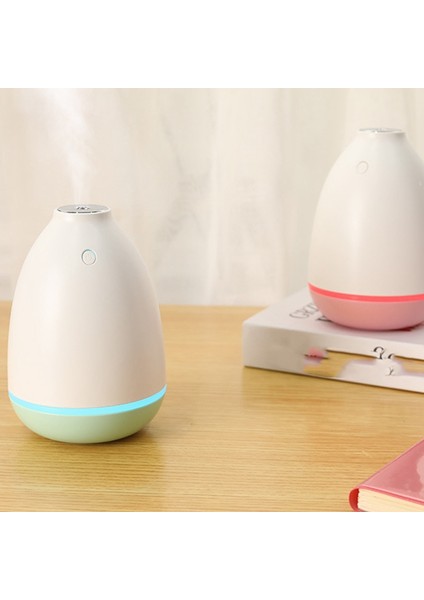 200 ml Mini Şişe Hava Nemlendirici Taşınabilir Oda Spreyi USB Nemlendirici Araba Aromaterapi Makinesi Gece Lambası ile Sisli Ev Yeşil ve Beyaz (Yurt Dışından)