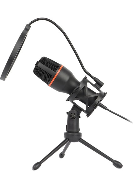 Karaoke Kaydı Çevrimiçi Sohbet Oyunları Podcasting Için Tripod Standlı ve Filtreli Pc Mikrofonlu USB Mikrofon (Yurt Dışından)