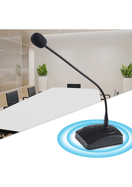 QR-501 Kablolu Konferans Mikrofonu, Ofis Toplantısı Deveboynu Kayıt Mikrofonu Kondenser Mikrofon (Yurt Dışından)