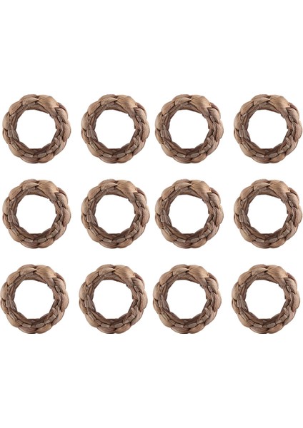 Su Sümbülü Peçete Halkaları 12'li Set, El Dokuma Çiftlik Evi Peçete Halkaları, Doğum Günü Partisi Için Rustik Peçete Halkaları (Yurt Dışından) modelleri