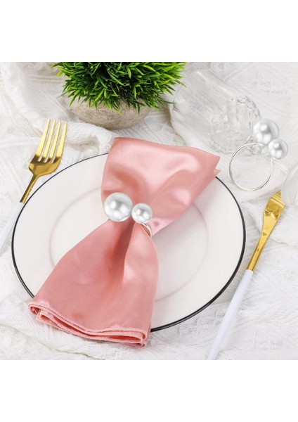 20 Paket Inci Peçete Halkaları Seti Gümüş Peçete Tokaları Metal Tatil Peçete Halkaları Tutucular Masa Süsü Için Peçete Tokaları (Yurt Dışından)