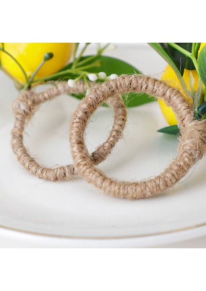 Limon Peçete Halkaları 6 Limon Asma Yaprağı Peçete Sahipleri Set Yemek Masası Süsü Ziyafet Düğün Doğum Günü Noel A (Yurt Dışından)