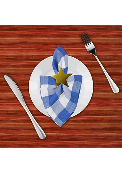 Adet Beş Köşeli Yıldız Peçete Halkası, Tatil Partileri, Akşam Yemekleri, Düğün Resepsiyonları Vb. Için Uygun Noel Peçete Halkası (Yurt Dışından)