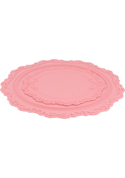 2 Adet/takım 23CM 34CM Silikon Çiçek Servis Altlığı Yağa Dayanıklı Isı Yalıtımı Olmayan Tablemat Mutfak Yıkanabilir Fincan Altlığı (Yurt Dışından)