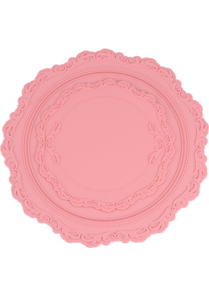 2 Adet/takım 23CM 34CM Silikon Çiçek Servis Altlığı Yağa Dayanıklı Isı Yalıtımı Olmayan Tablemat Mutfak Yıkanabilir Fincan Altlığı (Yurt Dışından)