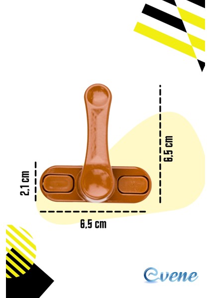 Açık Kahverengi Pencere Emniyet Kilidi Çocuk Hırsız Kilidi Çekmeli Metal Kilit