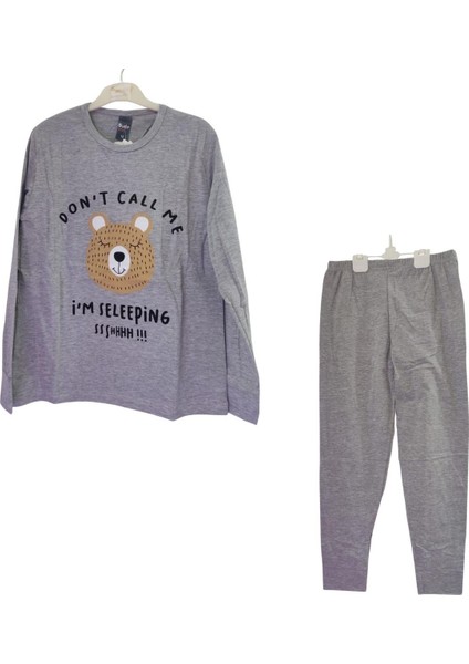 Ayıcık Baskılı Kız Çocuk Pijama Takımı