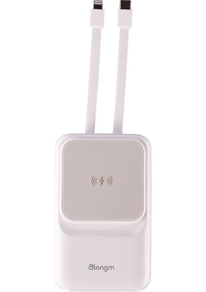 Magsafe Powerbank - 10.000 Mah 20W - Type-C/lighting Kablolu ve Kablosuz Taşınabilir Şarj Cihazı