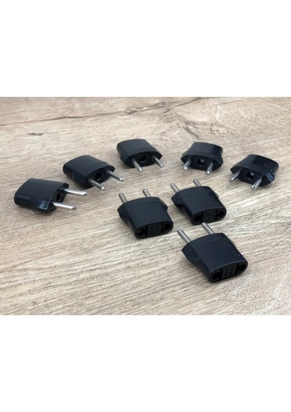 8 Adet Türk Tipi Elektrik Priz Çevirici Türkiye Fiş Ucu