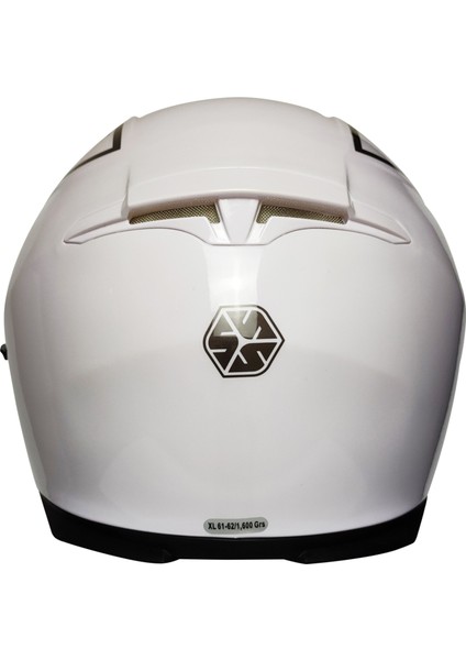 X507 Güneş Vizörlü Kapalı Kask (Beyaz) indirimleri