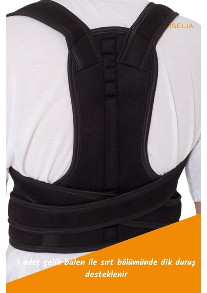 Medikal Korse Omuz Korsesi Manyetik Dik Durmak İçin Korse Siyah Renk fiyatları