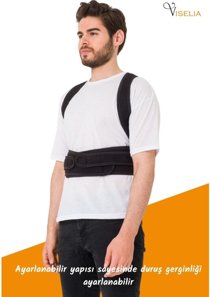 Medikal Korse Omuz Korsesi Manyetik Dik Durmak İçin Korse Siyah Renk indirimleri