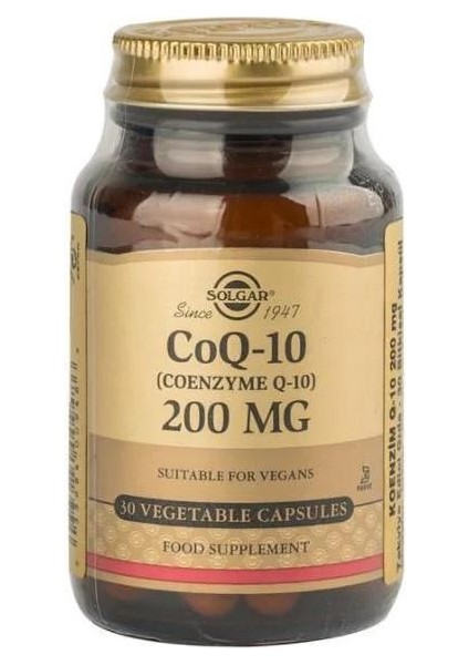 Coenzyme Q-10 200mg 30 Kapsül