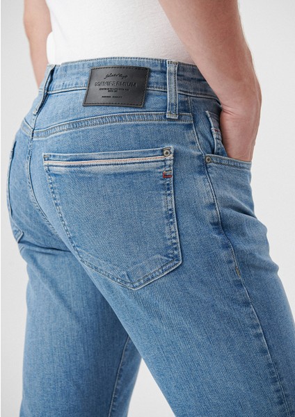Erkek MARTIN Indigo Puslu Mavi Premium Jean Pantolon 0037884470