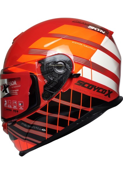 X507 Güneş Vizörlü Kapalı Kask