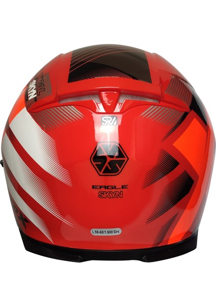 X507 Güneş Vizörlü Kapalı Kask