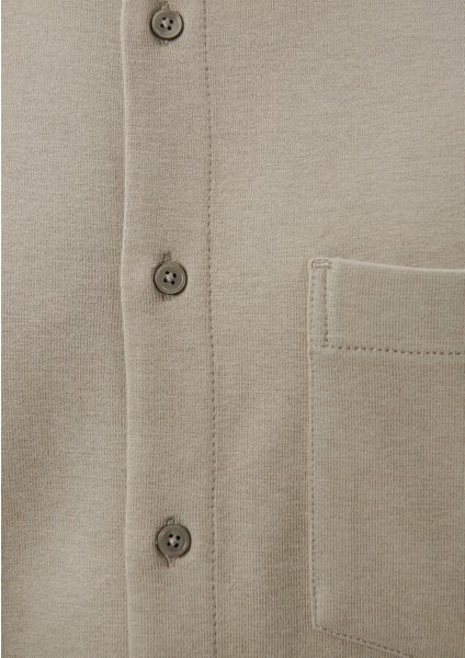 Erkek Lux Touch Kahverengi Lyocel Gömlek 0210716-70352